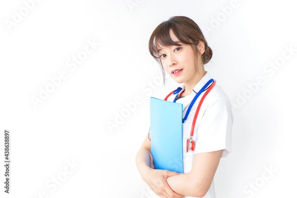 Fototapeta 病院で勤務する看護師