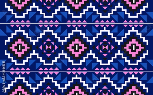 Obraz Geometric ethnic oriental seamless pattern Design for background