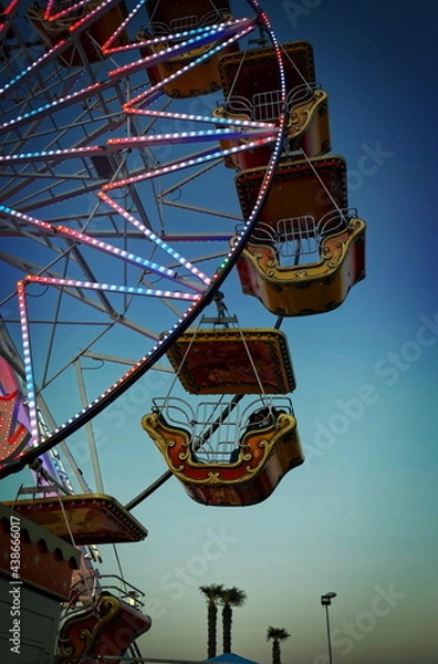 Obraz Ferris wheel in the evening