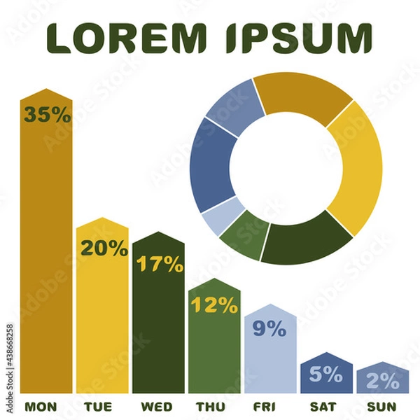 Obraz infographics, comparison charts