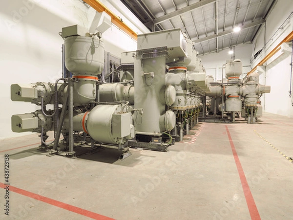 Fototapeta .GIS (Gas Insulated Switchgear) for apply in industrial zone at power plant with closed up high resolution 50M pixel concept which customer can use for large file..