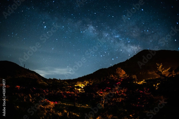 Obraz 仁田峠で見る天の川