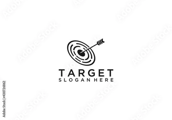 Fototapeta target logo in white background