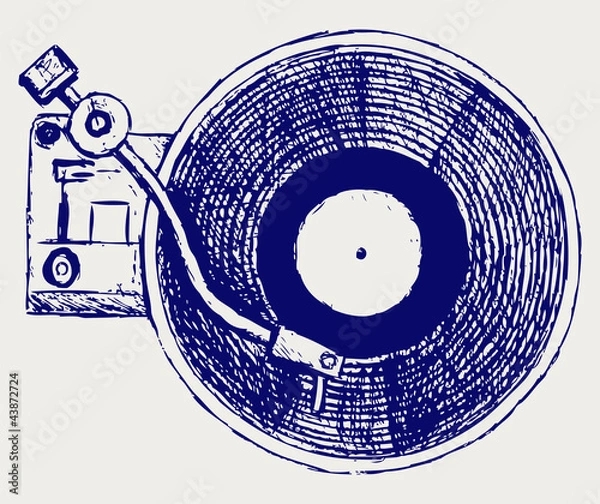 Obraz Record player vinyl record