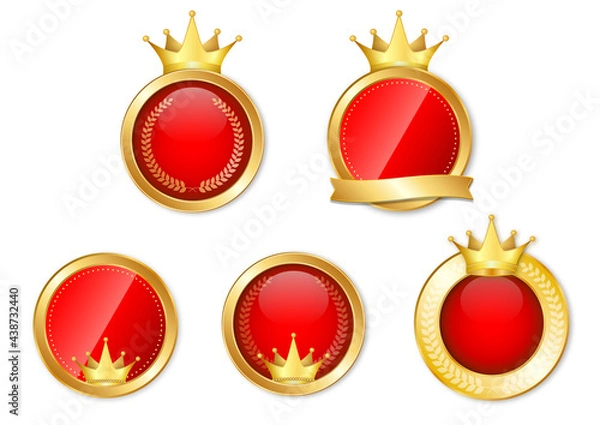 Obraz 冠　王冠メダル　赤