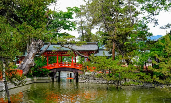 Fototapeta 生島足島神社 御神橋