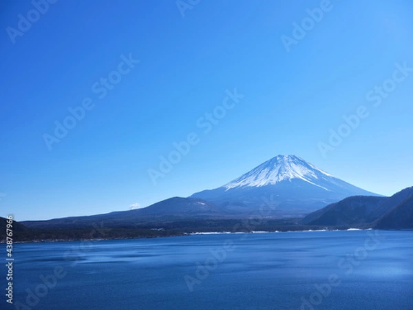 Fototapeta 本栖湖からの富士山
