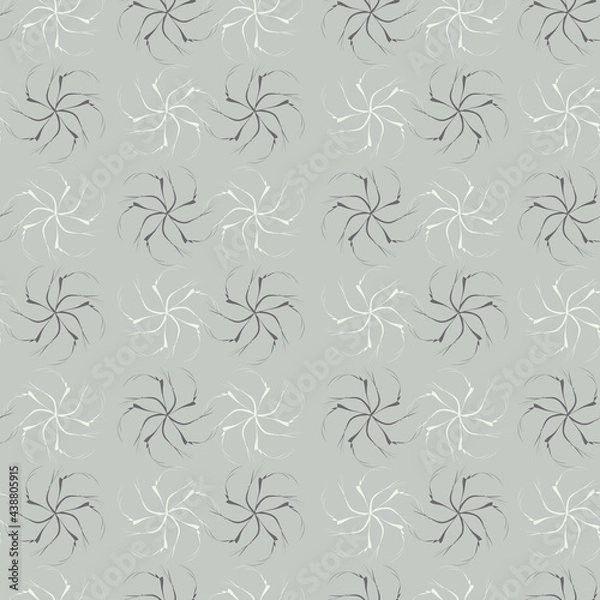 Fototapeta Seamless abstract white and beige elements on a beige background. Abstract painting of cracks. For textile, fabric, wallpaper and background.