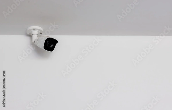 Obraz cctv security camera Outside and inside the building