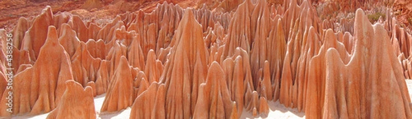 Obraz Peaks, Red Tsingy, Antsiranana and Diego Suarez, Madagascar