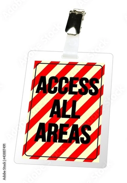 Obraz ACCESS ALL AREAS - Ausweis