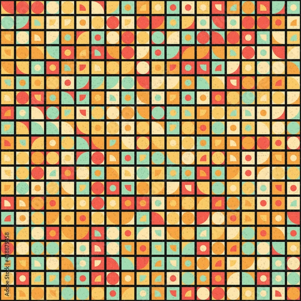 Fototapeta Abstract Geometric Pattern generative computational art illustration