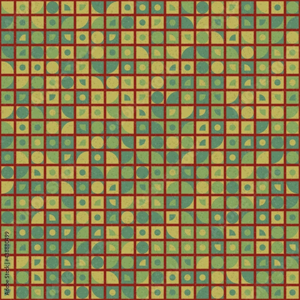 Fototapeta Abstract Geometric Pattern generative computational art illustration