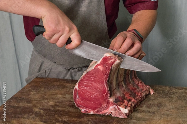 Obraz Taglio di bistecca.