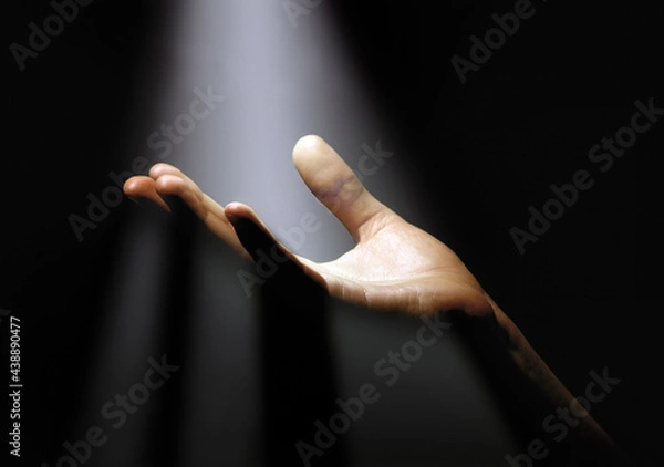Obraz light, light on the hand