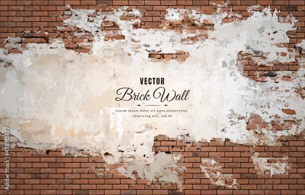 Obraz Beautiful block brick wall pattern texture background