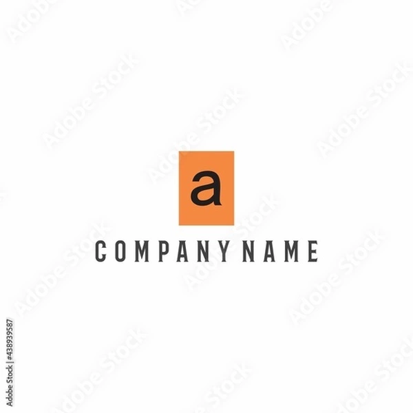 Fototapeta A initial name logo vector	