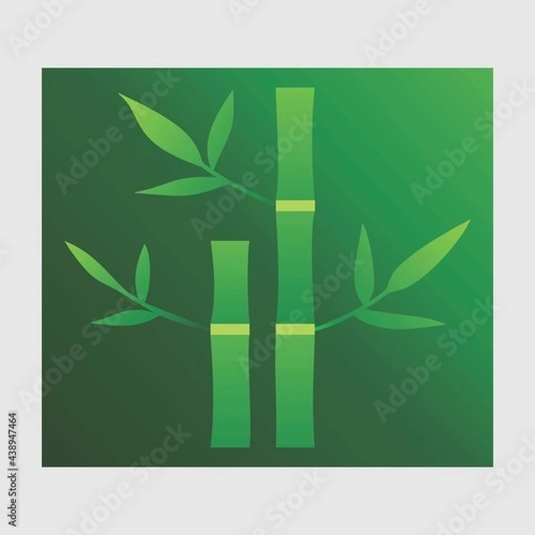 Fototapeta Vector Bamboo tree design is simple and elegant