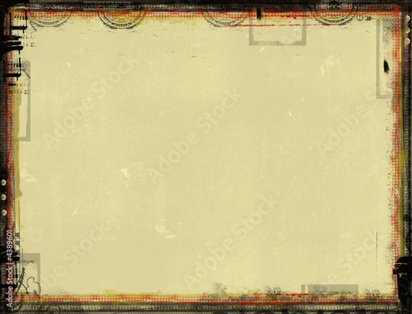 Fototapeta Grunge border and background