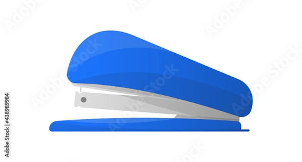 Obraz Blue Stapler vector isolated on white background