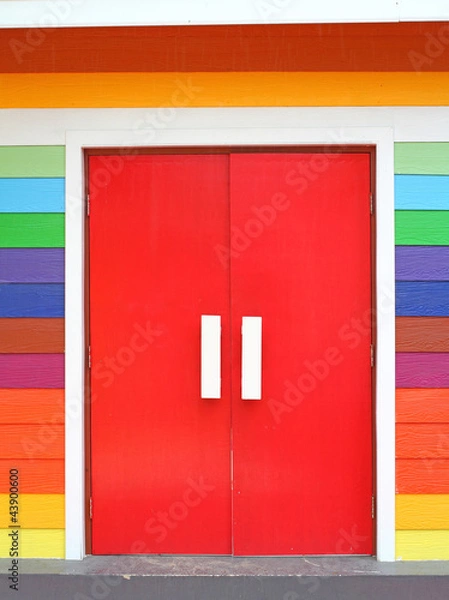 Obraz colorful door