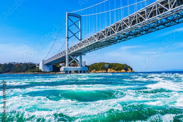 Fototapeta 青空と大鳴門橋