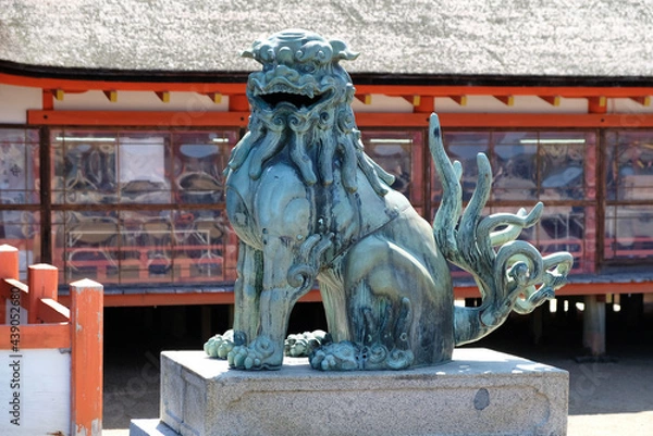 Obraz 安芸の宮島　厳島神社の狛犬