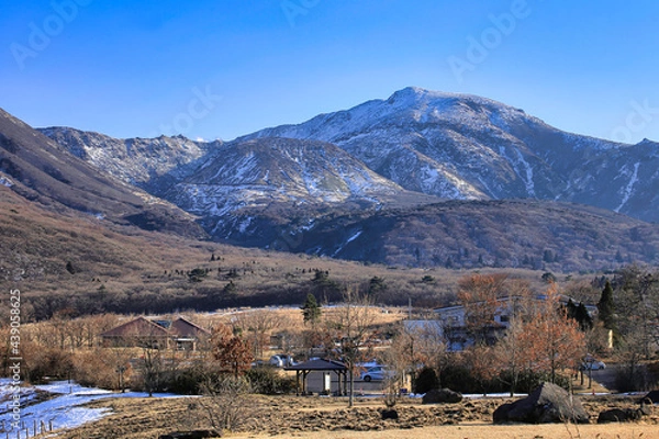 Fototapeta 初冬の九重連山