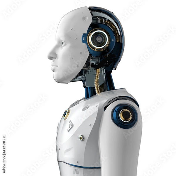 Obraz artificial intelligence robot or cyborg