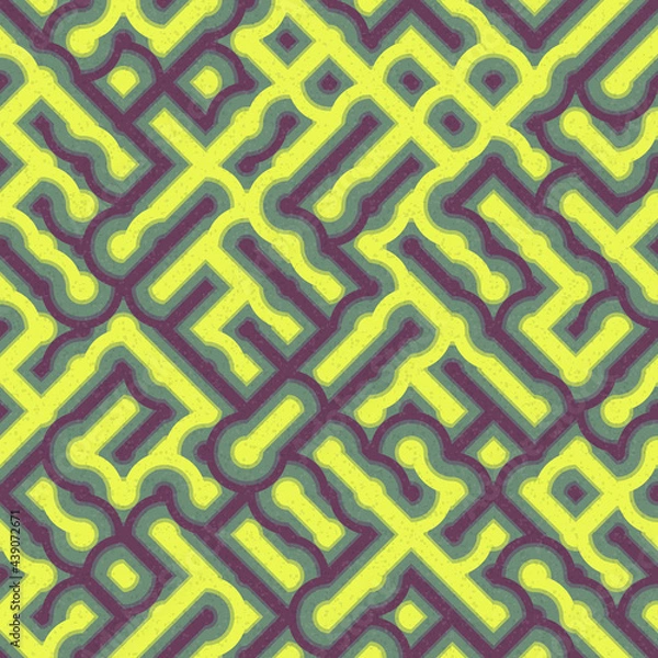 Fototapeta Abstract Geometric Pattern generative computational art illustration