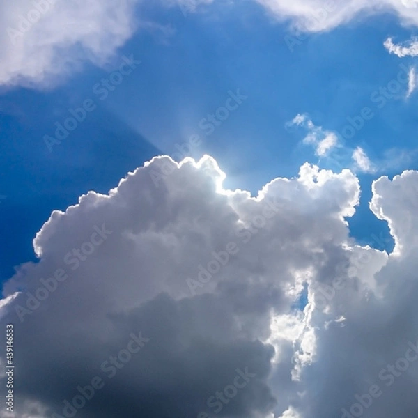 Fototapeta blue sky with clouds