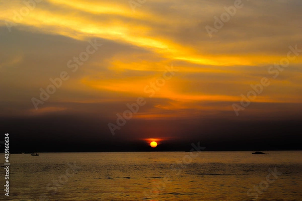 Obraz Dark Sunset On The Beach 2