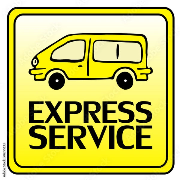 Fototapeta express-service