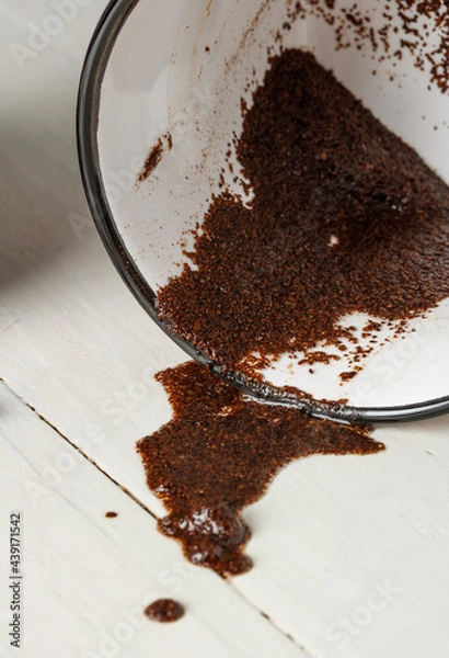 Obraz coffee grounds in a cup