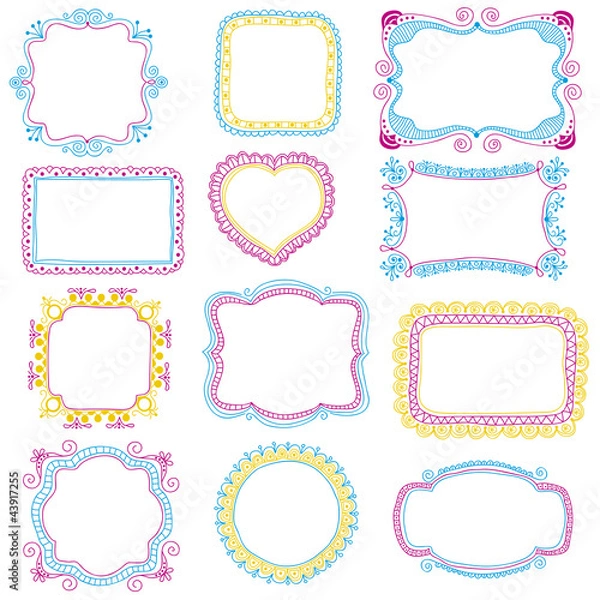 Obraz Hand-drawn frames