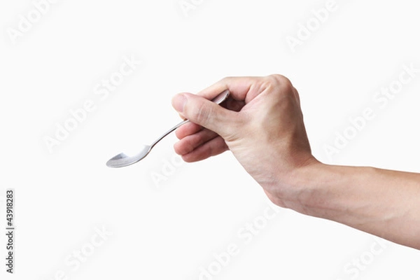 Obraz a spoon in a hand