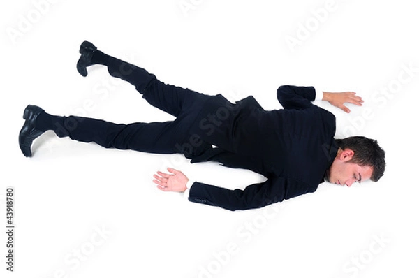 Obraz Isolated business man