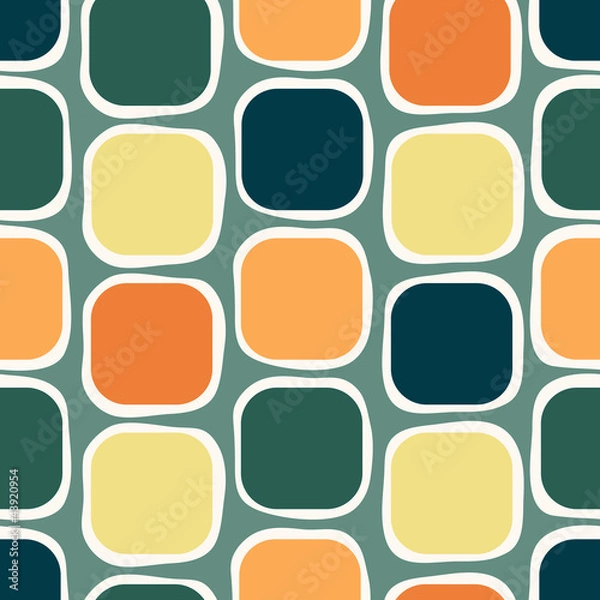 Fototapeta Seamless retro geometric pattern