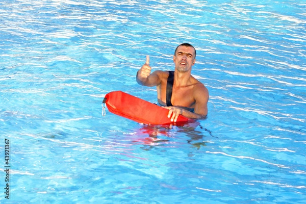 Obraz Lifeguard posing