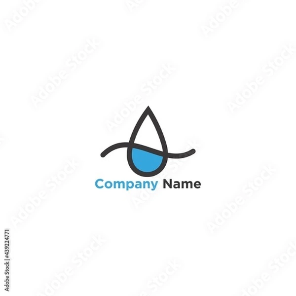 Fototapeta Simple and elegant eye logo design