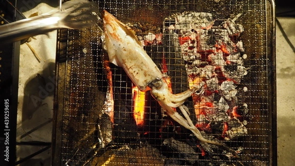 Obraz イカ焼き