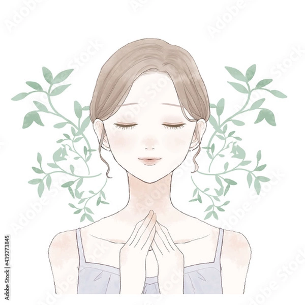 Obraz インナーケアをする女性のイメージ