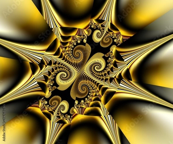 Fototapeta Computer generated abstract colorful fractal artwork