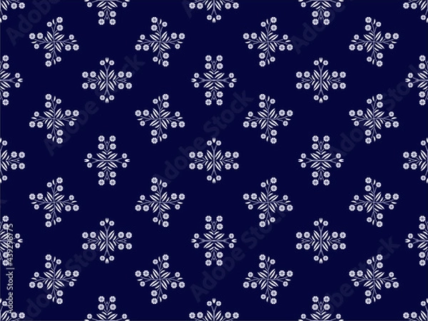 Fototapeta Aztec Style Tribal Ethnic Vector Texture Tribal embroidery. india, scandinavian, gypsy, folk pattern design for background, carpet, wallpaper, clothing, wrap, batik, fabric, embroidery, style, vector 