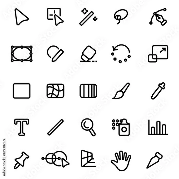 Obraz Illustrator Icons