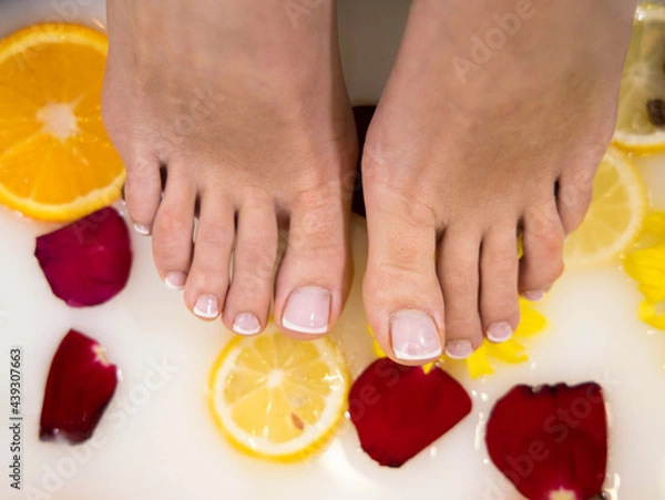 Obraz Spa treatment  for woman feet