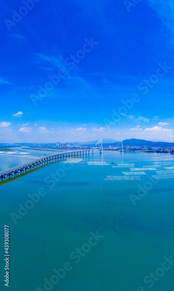 Obraz Bay scenery of Xiazhang bridge in Fujian Province, China