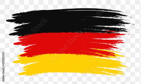 Fototapeta Abstract germany flag using brush style . vector illustration