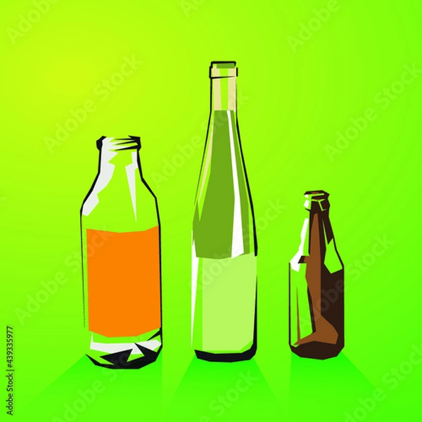 Obraz Bouteilles verre