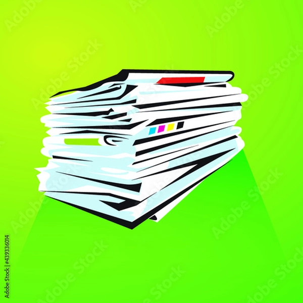 Obraz Pile de journaux
